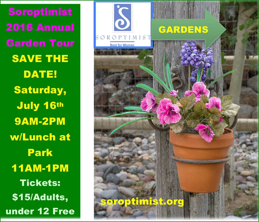 Soroptimist Annual Garden Tour 2016