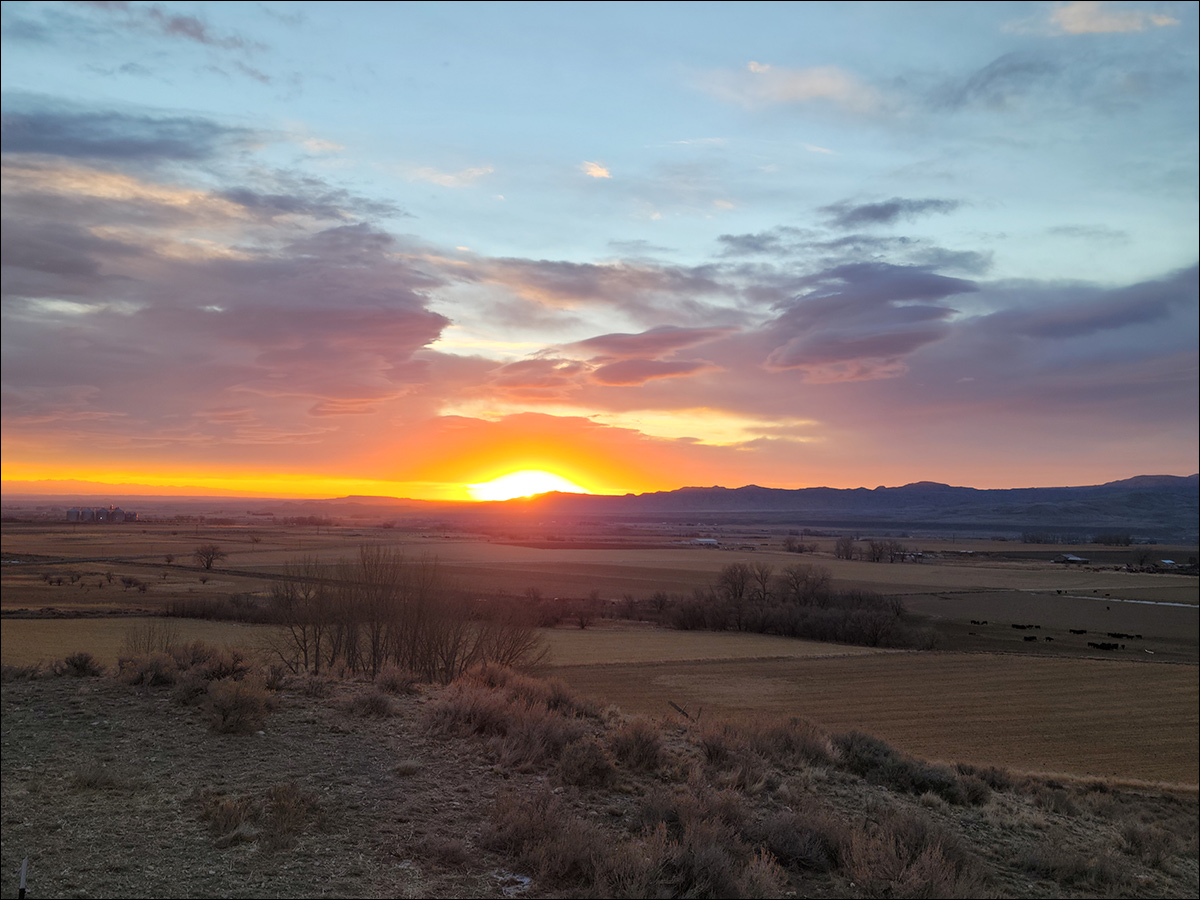 Wyoming Sunrise in Powell Wyoming