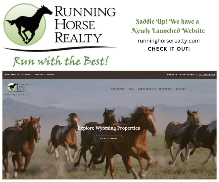 RHR, Running Horse Realty, New Website